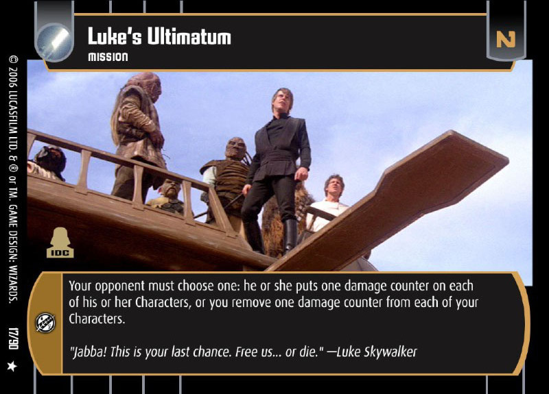 Luke's Ultimatum