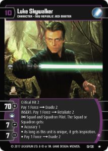 Luke Skywalker (Z) Card - Star Wars Trading Card Game