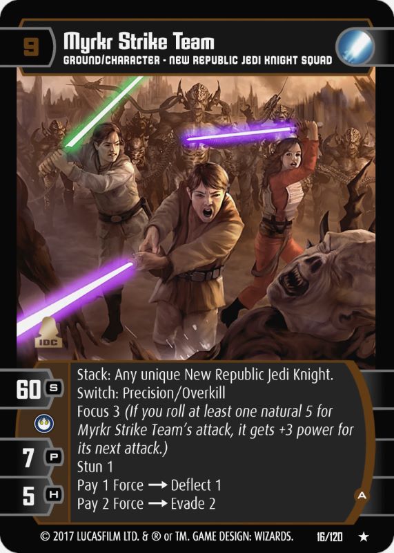 Myrkr Strike Team (A) Card - Star Wars Trading Card Game