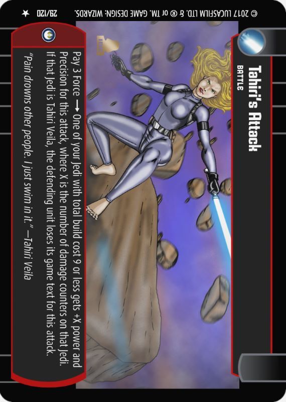 Tahiri's Attack : A Battle type card for Star Wars Trading Card Game (SWTCG)