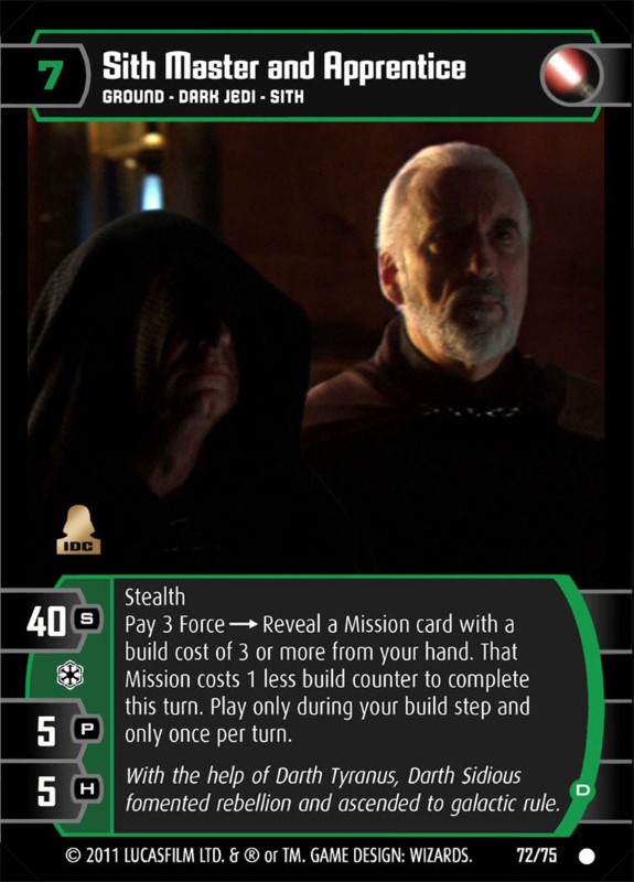 Sith Master and Apprentice (D)