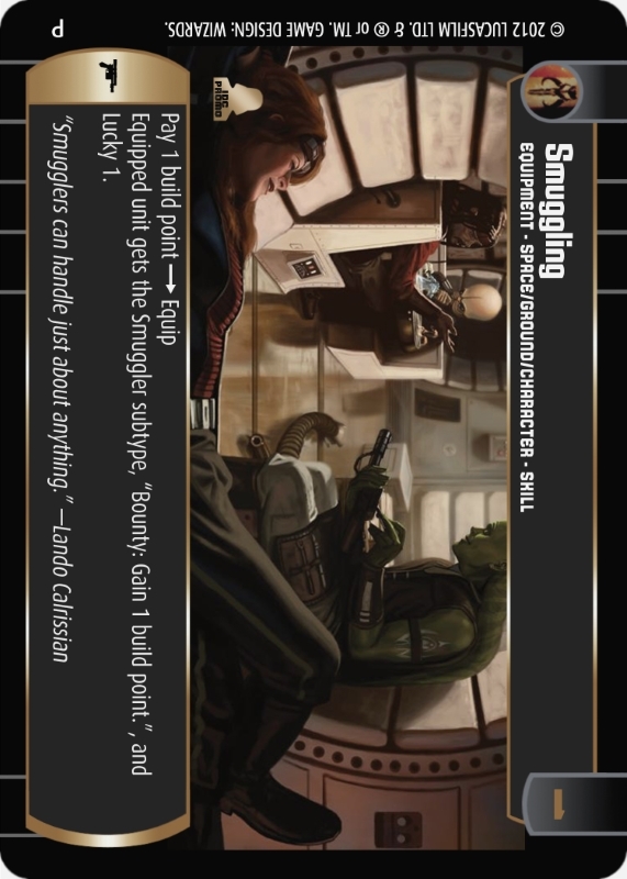 Smuggling - Promo : A Equipment type card for Star Wars Trading Card Game (SWTCG)