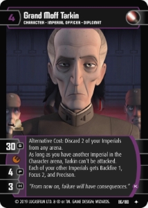 Grand Moff Tarkin (K) Card - Star Wars Trading Card Game