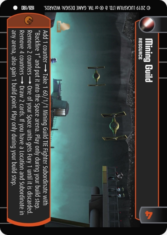 Mining Guild : A Resource type card for Star Wars Trading Card Game (SWTCG)