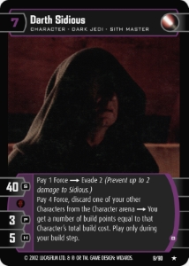 Darth Sidious (B) Card - Star Wars Trading Card Game