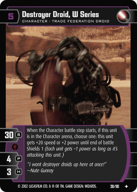 Destroyer Droid, W Series