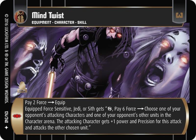 Mind Twist Card - Star Wars Trading Card Game