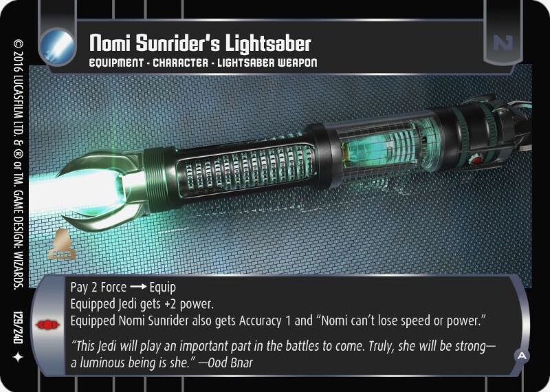 Nomi Sunrider's Lightsaber (A)