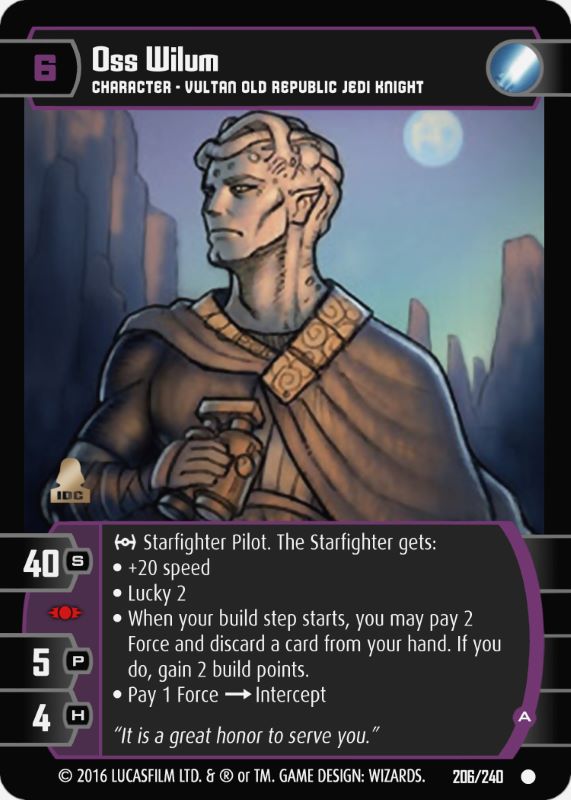 Oss Wilum (A) Card - Star Wars Trading Card Game