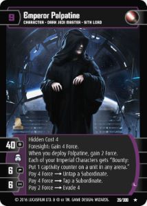 Emperor Palpatine (L) Card - Star Wars Trading Card Game