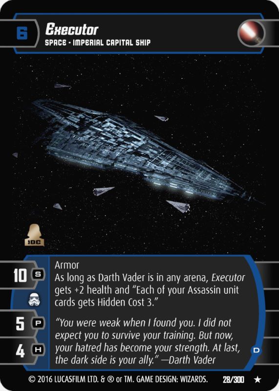 Executor (D) Card - Star Wars Trading Card Game