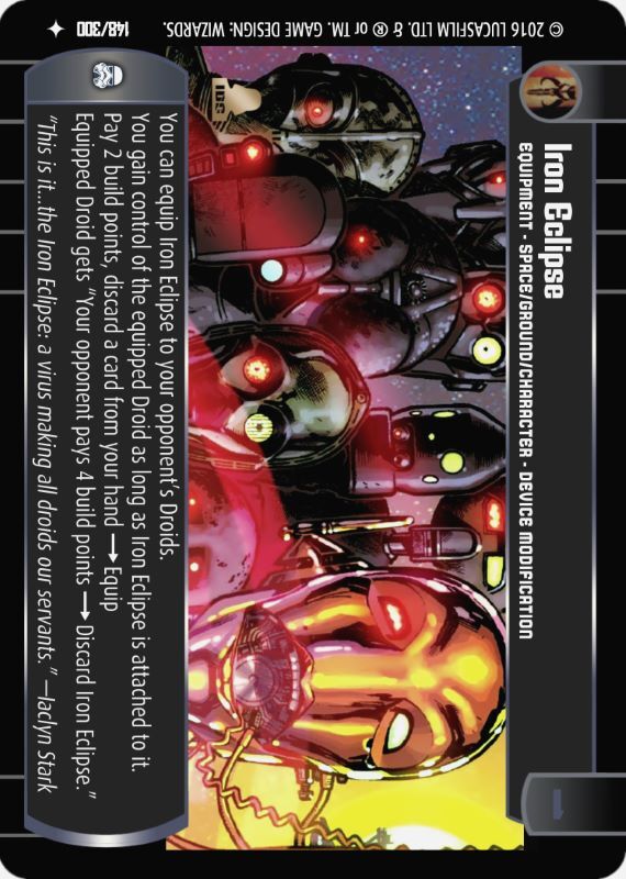Iron Eclipse : A Equipment type card for Star Wars Trading Card Game (SWTCG)