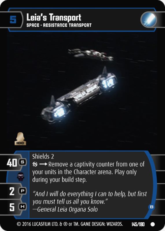 Leia's Transport (B)