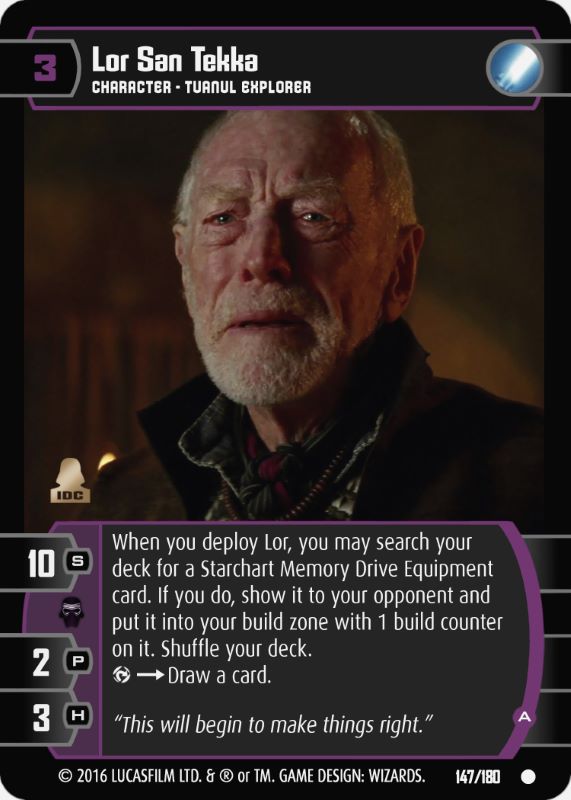 Lor San Tekka (A) Card Star Wars Trading Card Game