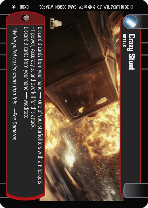Crazy Stunt : A Battle type card for Star Wars Trading Card Game (SWTCG)