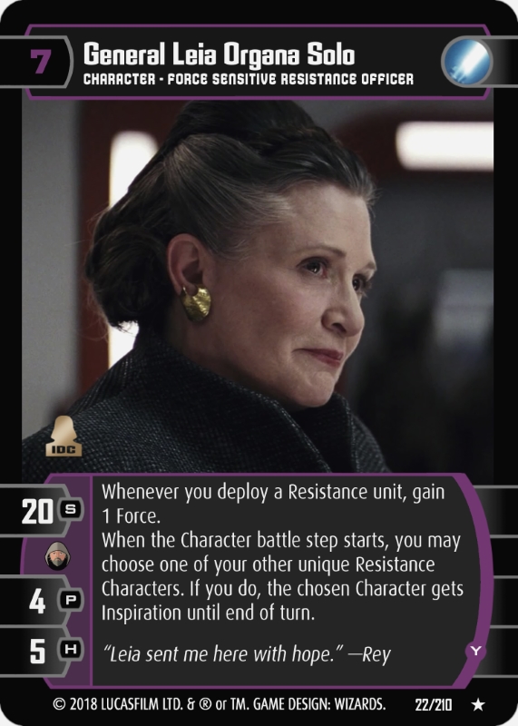 General Leia Organa Solo (Y)