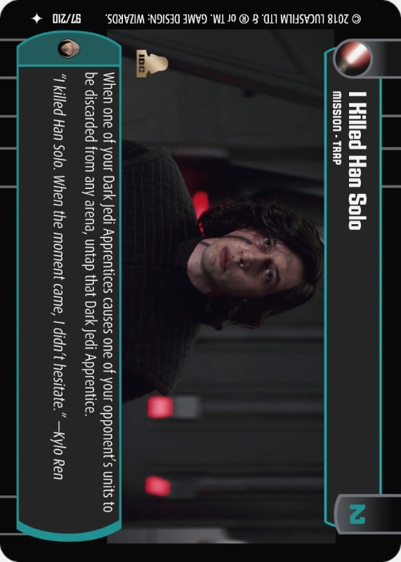 I Killed Han Solo : A Mission type card for Star Wars Trading Card Game (SWTCG)