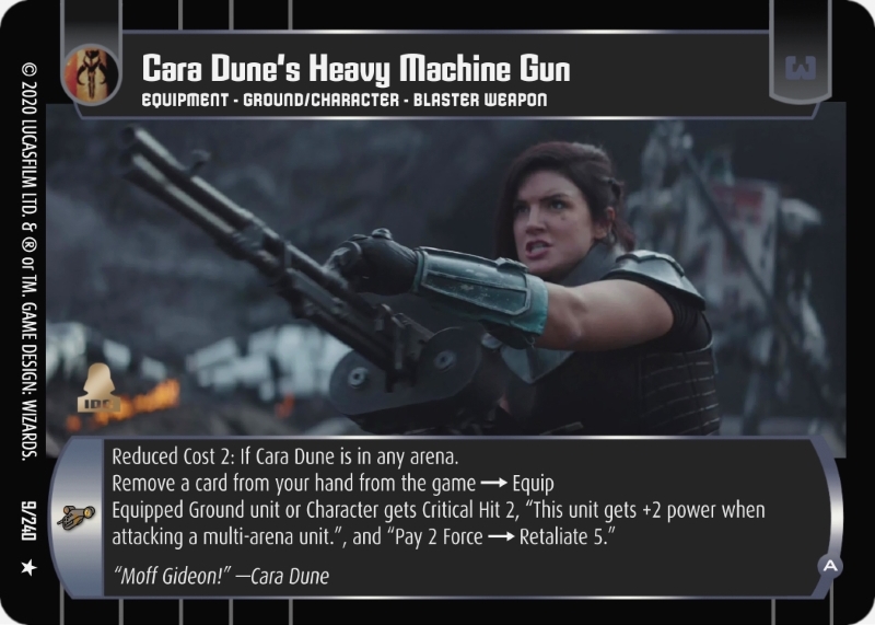 Cara Dune's Heavy Machine Gun (A)
