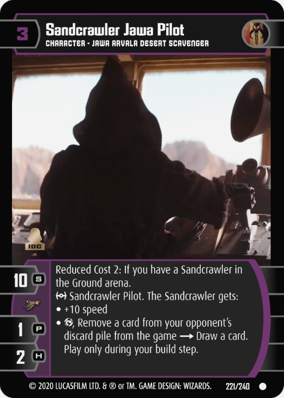 Sandcrawler Jawa Pilot