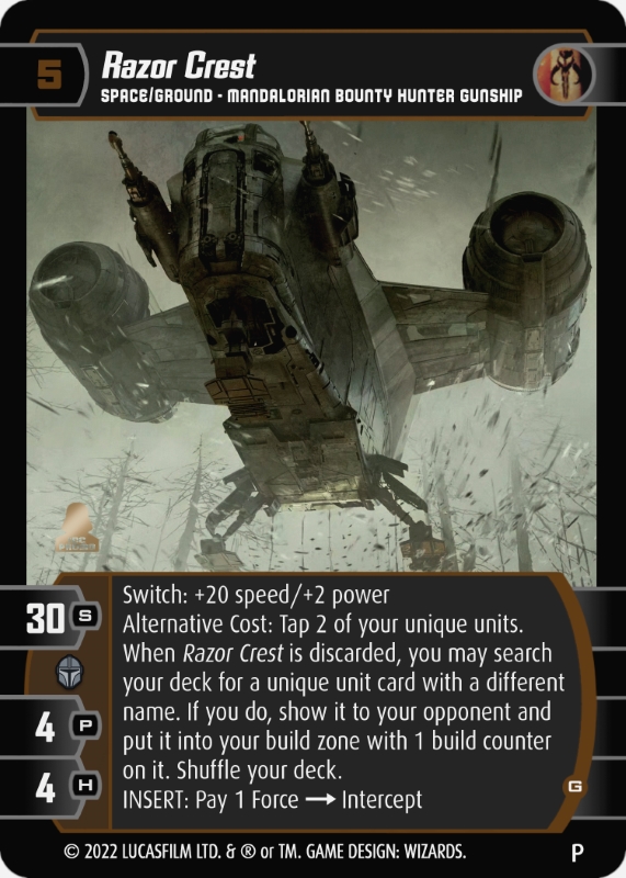 Razor Crest (G) (Promo)