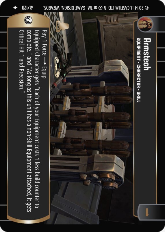 Armstech : A Equipment type card for Star Wars Trading Card Game (SWTCG)