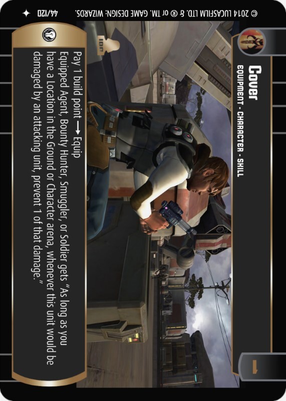 Cover : A Equipment type card for Star Wars Trading Card Game (SWTCG)