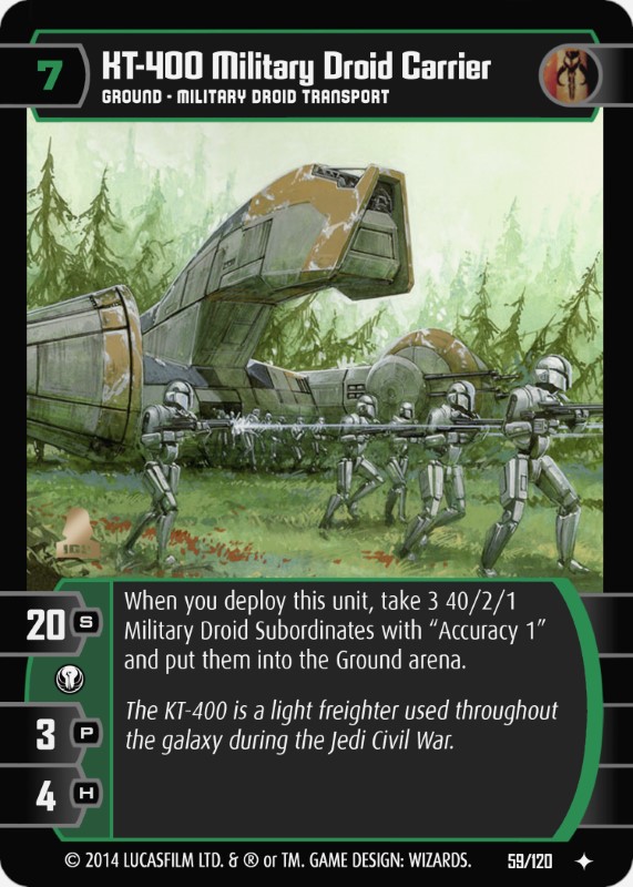 KT-400 Military Droid Carrier