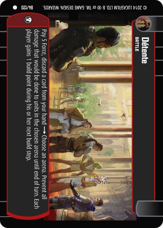 Detente : A Battle type card for Star Wars Trading Card Game (SWTCG)