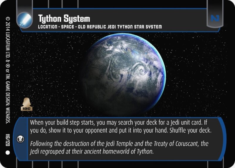 Tython System Card - Star Wars Trading Card Game