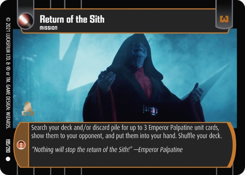 Return of the Sith
