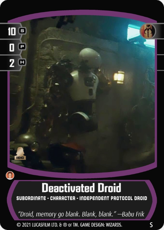 Deactivated Droid