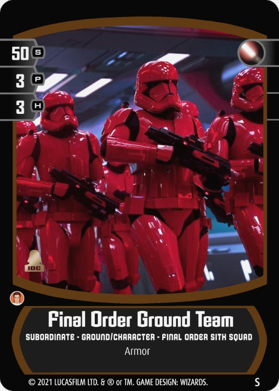 Final Order Ground Team
