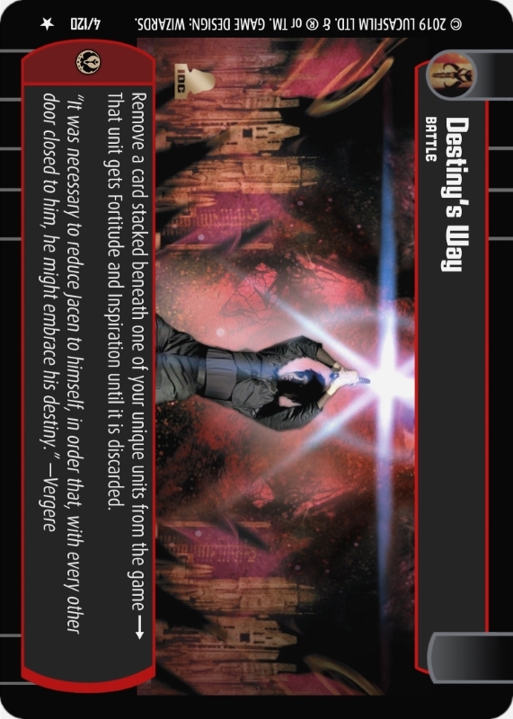 Destiny's Way : A Battle type card for Star Wars Trading Card Game (SWTCG)
