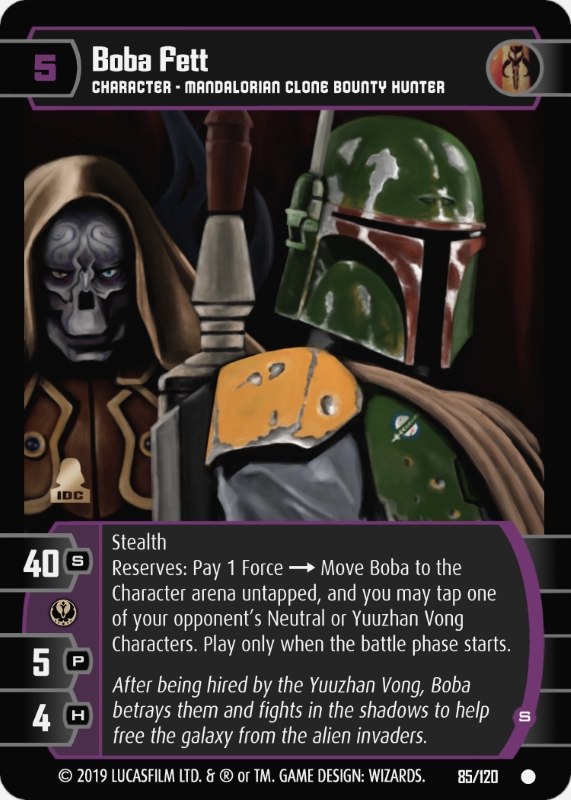 Boba Fett (E) Card - Star Wars Trading Card Game