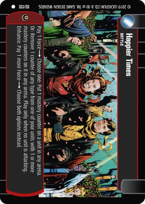 Happier Times : A Battle type card for Star Wars Trading Card Game (SWTCG)