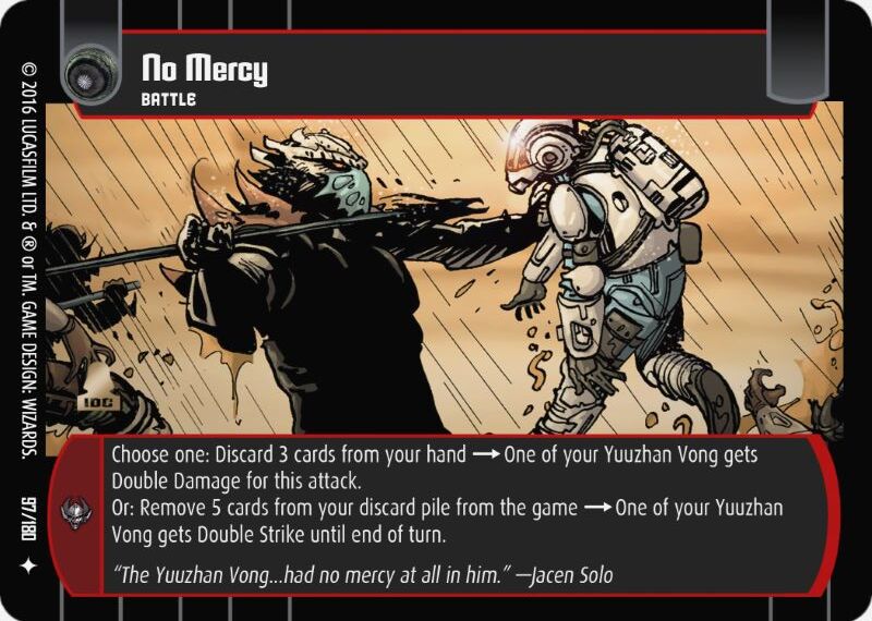 No Mercy Card Star Wars Trading Card Game