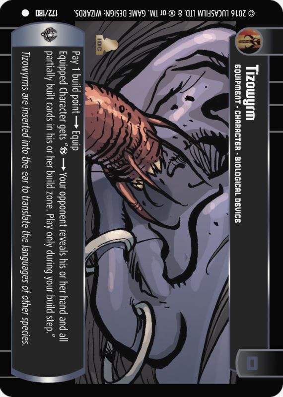 Tizowyrm : A Equipment type card for Star Wars Trading Card Game (SWTCG)