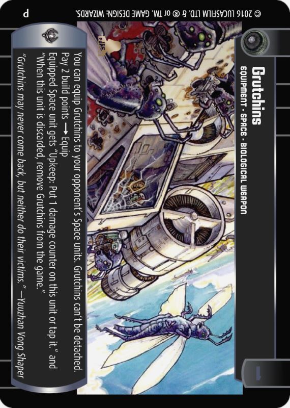 Grutchins : A Equipment type card for Star Wars Trading Card Game (SWTCG)